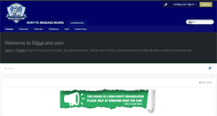 Desktop Screenshot of gigglane.com